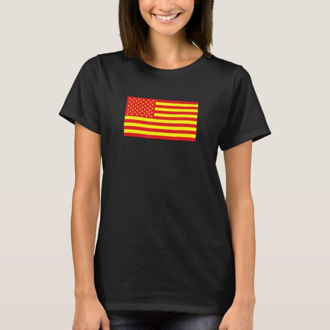 T-shirt Asian American Flag (Devant)