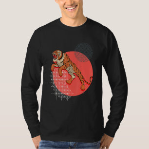 T-shirt Asiatique Chat Faune Animal Predator Jungle Tiger 