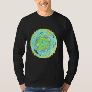 T-shirt Asiatique Koi Blue Pond Plante d'eau douce Carpe d