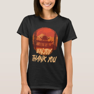 T-shirt Asiatiques Appréciez le Merci Chine Fan Foods Chin