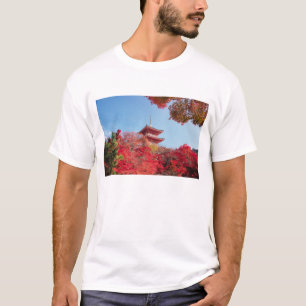T-shirt Asie, Japon, Kyoto. Couleur d'automne