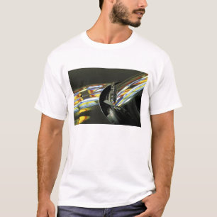 T-shirt Asie, Malaisie, Melaka. Reflets néon dans une voit