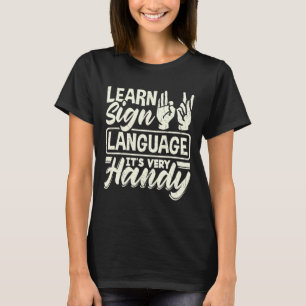 T-shirt ASL Alphabet Enseignant Langue Chanter Américaine 