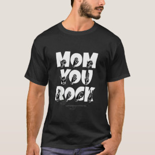 T-shirt Asl American Sign Language Maman You Rock Guitare