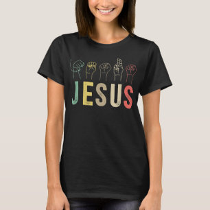 T-shirt ASL Christian American Sign Language Religious Dea