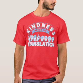 T-shirt ASL Enseignant Sourd Signal de sensibilisation Lan