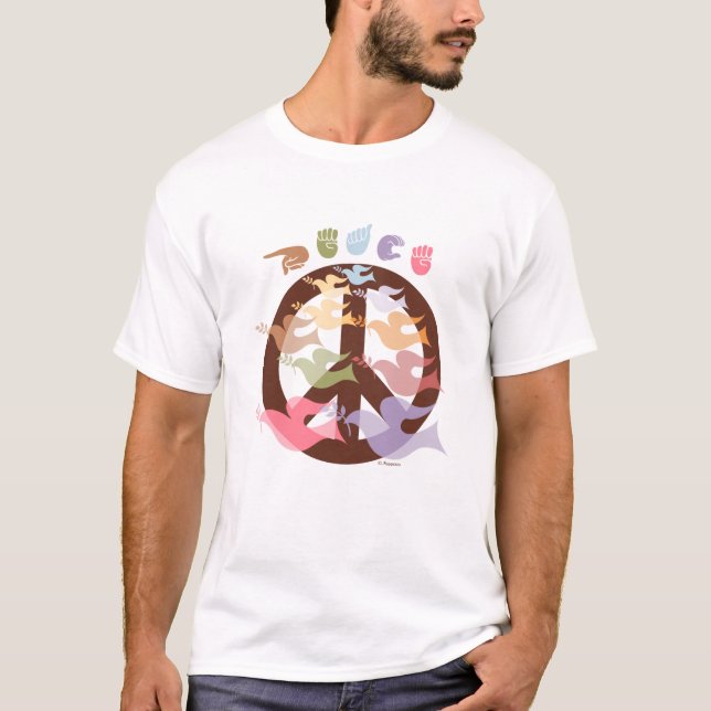 T-shirt ASL et Peace Art ! (Devant)