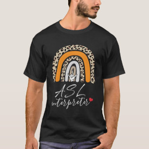 T-shirt Asl Interprète Amour Enseignant Langue des Signes