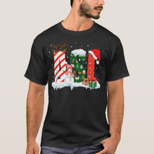 T-shirt ASL Santa Hat American Sign Language Christmas Dea