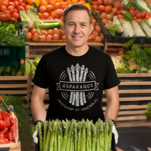 T-shirt Asparagus Texte Personnalisé Marché Rétro Fermiers