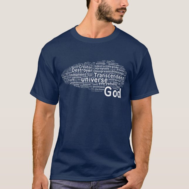 T-shirt Aspects de Dieu (de Jaap Sahib) (Devant)