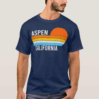 T-shirt Aspen Californie Vintage Sunset
