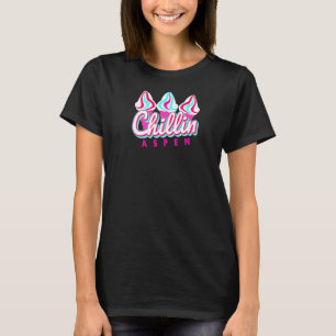 T-shirt Aspen Chillin Crème glacée Pop Art Aspen Colorado