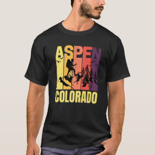 T-shirt Aspen Colorado Co Randonnées Monts 1