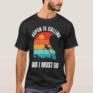 T-shirt Aspen Colorado Co Randonnées Monts 1