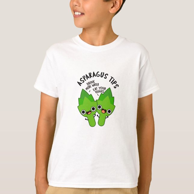 T-shirt Asperges Conseils amusant Veggie Pun (Devant)