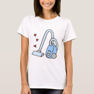 T-shirt Aspirateur avec des coeurs