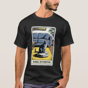 T-shirt Aspirateur Robot Roue de la Fortune Tarot Drôle 