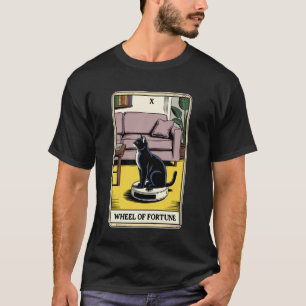 T-shirt Aspirateur Robot Roue de la Fortune Tarot Drôle