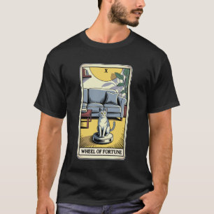 T-shirt Aspirateur Robot Roue de la Fortune Tarot Drôle