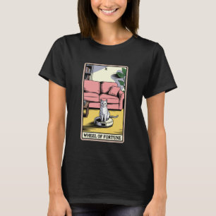 T-shirt Aspirateur Robot Roue de la Fortune Tarot Drôle 