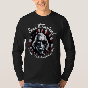 T-shirt Aspire Angleterre Cool George Washington 4 juillet