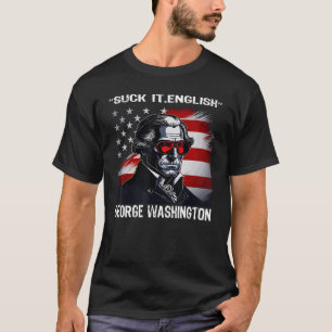 T-shirt Aspire Angleterre Cool George Washington 4 juillet