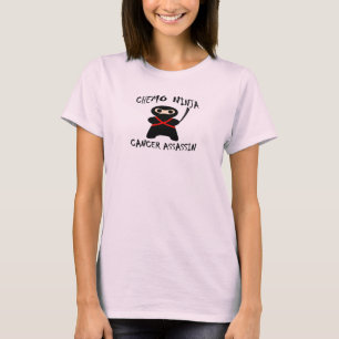 T-shirt Assassin de Cancer de Ninja de chimio