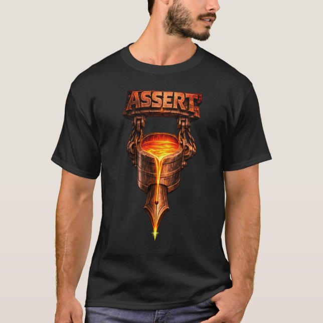 T-shirt ASSERT – Forgé dans le feu (Devant)