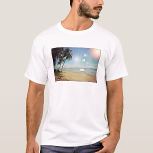 T-shirt Asseyez-vous et détendez-vous sur une plage tropic