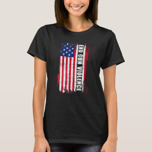 T-shirt Assez fin de la violence d'armes à feu Anti-arme U