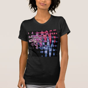 T-shirt Assez mignonne pourpre Cendres Gris et Noir Aquare