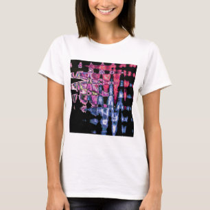 T-shirt Assez mignonne pourpre Cendres Gris et Noir Aquare