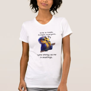 T-shirt "Assis dans les arbres. Juge tout le monde. T-shir