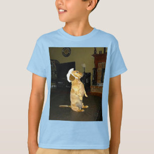T-shirt Assis jolie ou regarder la télé Dachshund Enfants