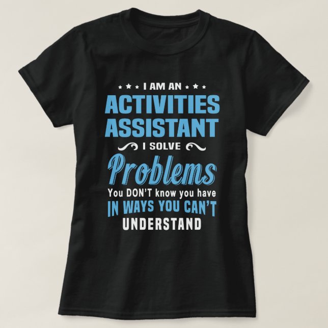 T-shirt Assistant Activités (Design devant)