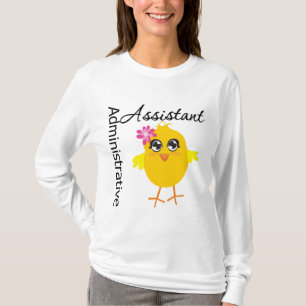 T-shirt Assistant administratif mignon de poussin de