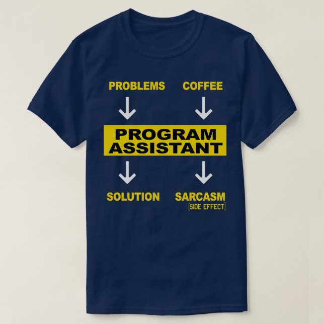 T-SHIRT ASSISTANT AU PROGRAMME 4 (Design devant)