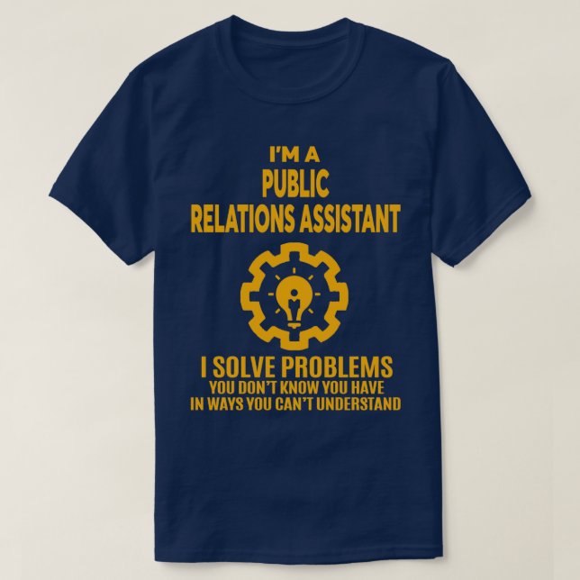 T-SHIRT ASSISTANT AUX RELATIONS PUBLIQUES NICE DESIGN 2017 (Design devant)