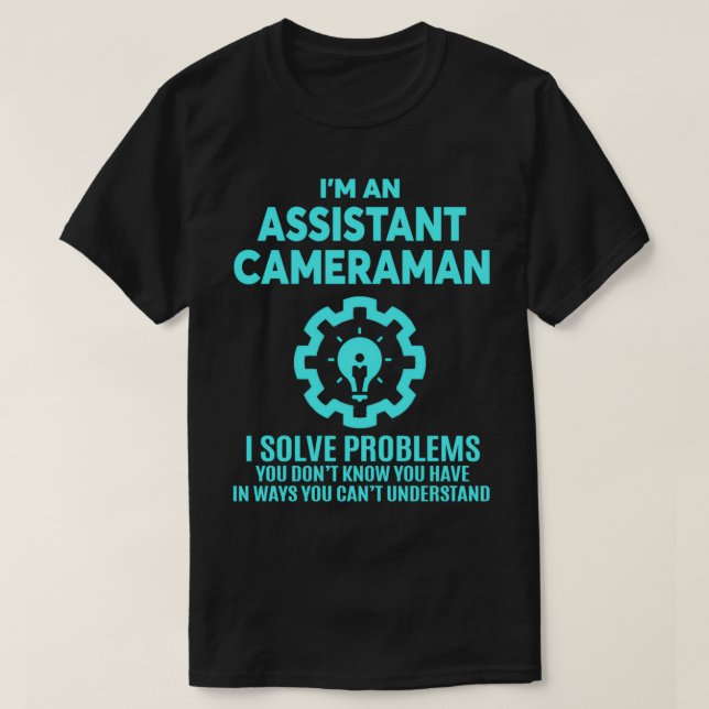 T-SHIRT ASSISTANT CAMERAMAN NICE DESIGN 2017 3 (Design devant)