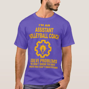 T-SHIRT ASSISTANT COACH DE VOLLEYBALL NICE DESIGN 2017