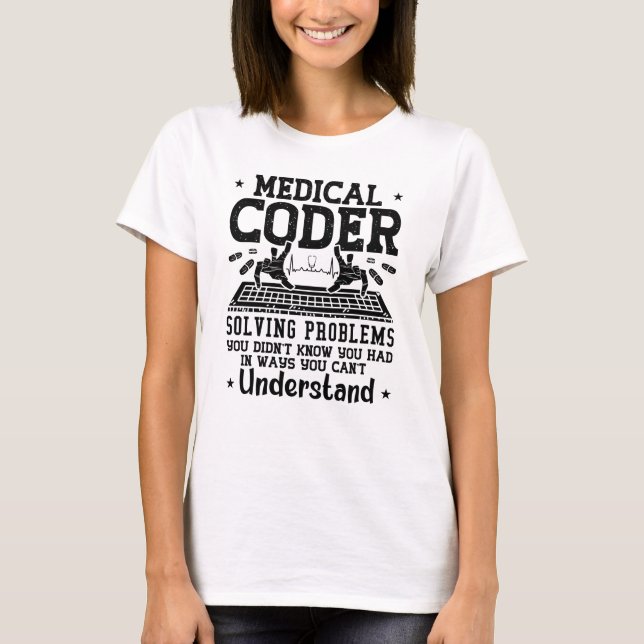 T-shirt Assistant Codage des problèmes de résolution de co (Devant)