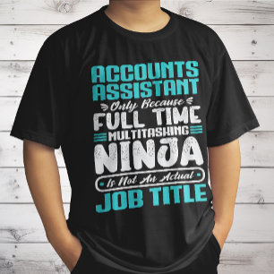 T-shirt Assistant Comptes Titre de l'emploi Compétences pr