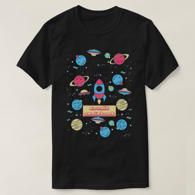 T-SHIRT ASSISTANT CRÉDIT 1 (Design devant)