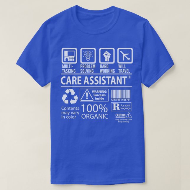 T-shirt Assistant de soins (Design devant)