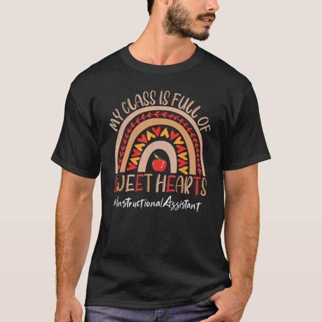 T-shirt Assistant D'Enseignement Ma Classe Est Pleine De S (Devant)