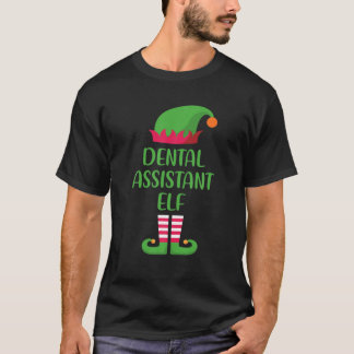 T-shirt Assistant dentaire Elf Famille de Noël Groupe corr
