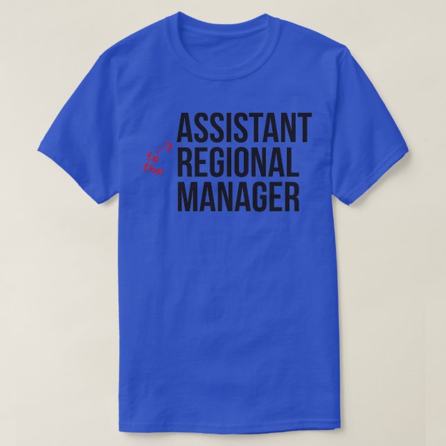 T-shirt Assistant Du Gestionnaire Régional 5 (Design devant)
