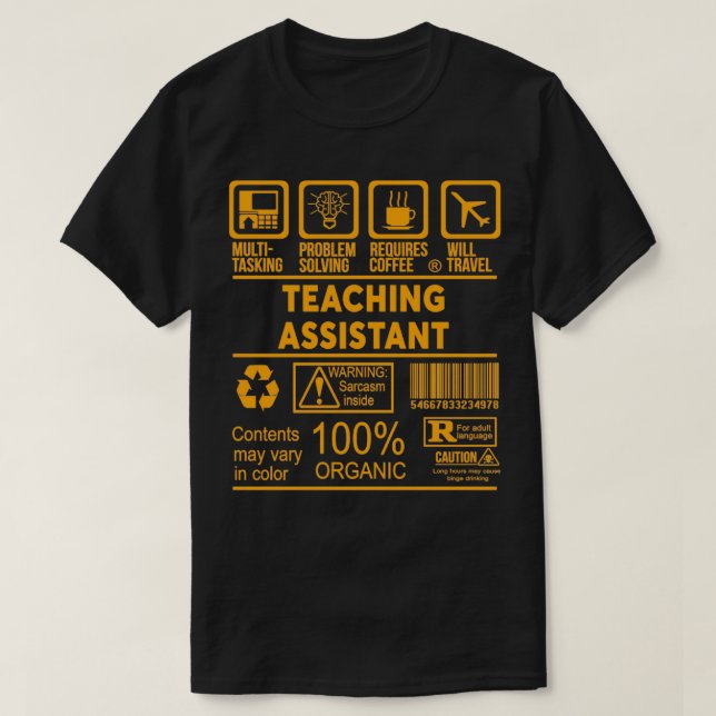 T-SHIRT ASSISTANT ENSEIGNEMENT NICE DESIGN 2017 (Design devant)