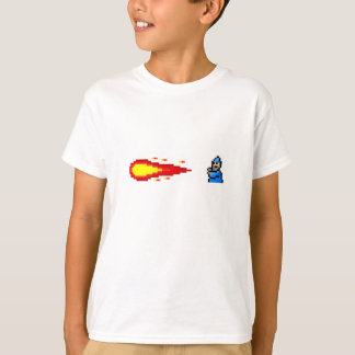 T-shirt Assistant et spectus Fireball pixel art